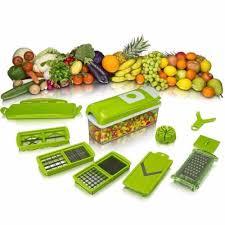 Kit 4x Cortador e Fatiador Legumes, Frutas e Verduras - Nice Dicer